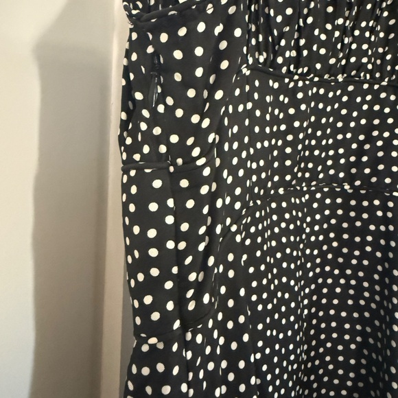Doen Silk Blend Midi Dress in Polka Dot, Size M - Picture 13 of 13
